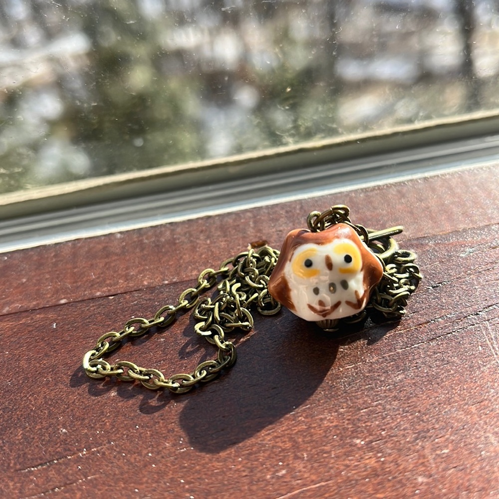 Adorable owl necklace🦉